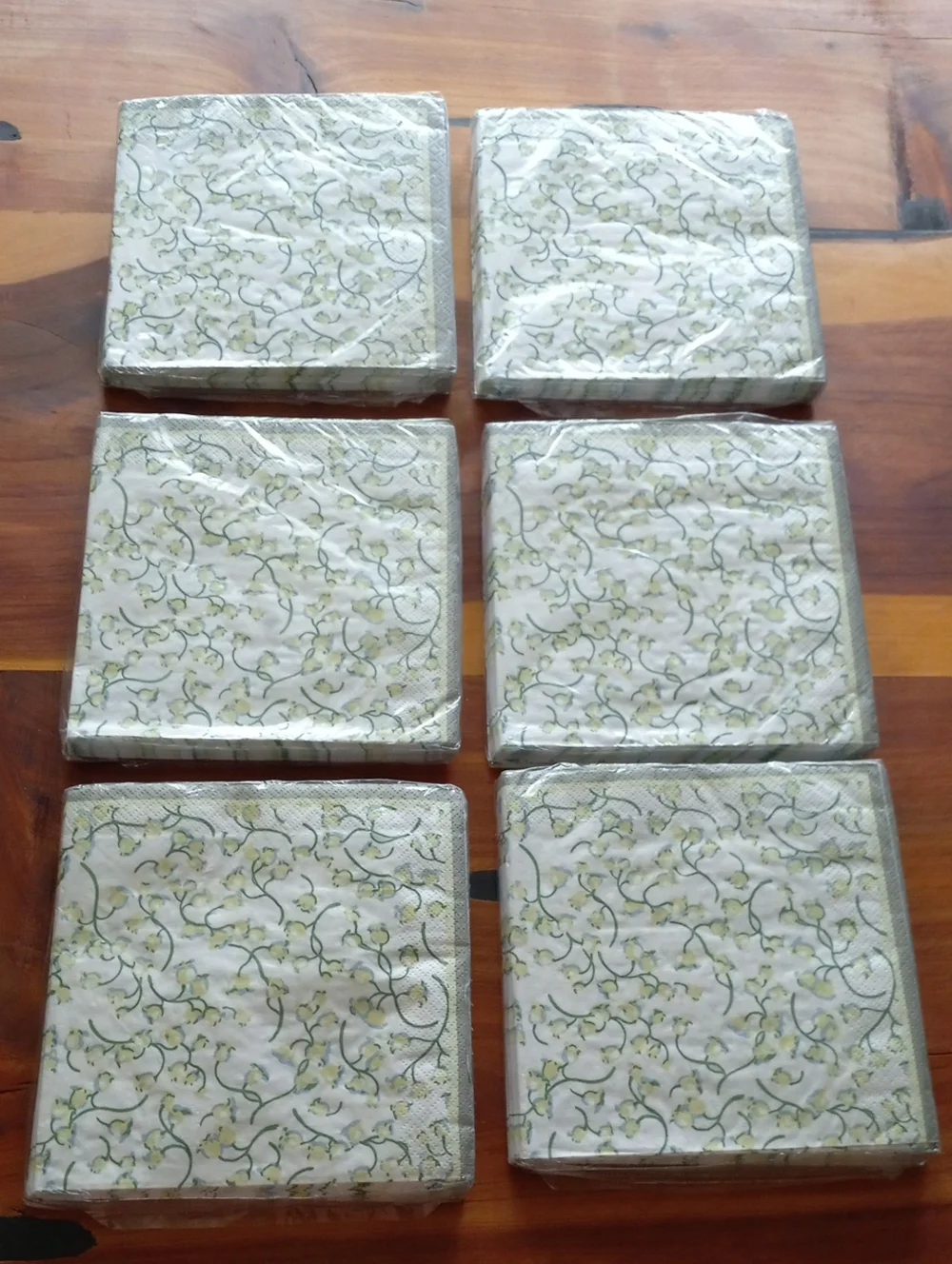 Hallmark Party Express Paper Napkins Floral Vine Vineyards 6 Packs Total